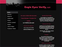 Tablet Screenshot of eagleeyesverify.com